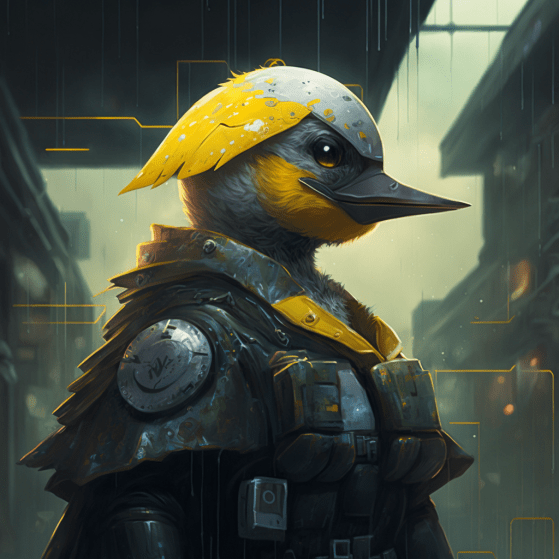 itsmeshabaz A Cyberpunk Yellow Duck in Future as a Superhero aae5ccaa e69a 41c7 b828 44930b3db988